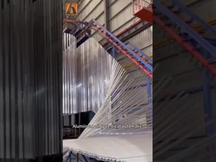 ความจุในการเคลือบสูง สายเคลือบผงอัตโนมัติที่มีเครื่องแบบเดียวกันสําหรับโรงงานเหล็ก