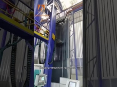 สีที่สามารถปรับเปลี่ยนได้ ประหยัดพลังงาน Mesh Belt Powder Coating Conveyor Systems สายเคลือบผงผง