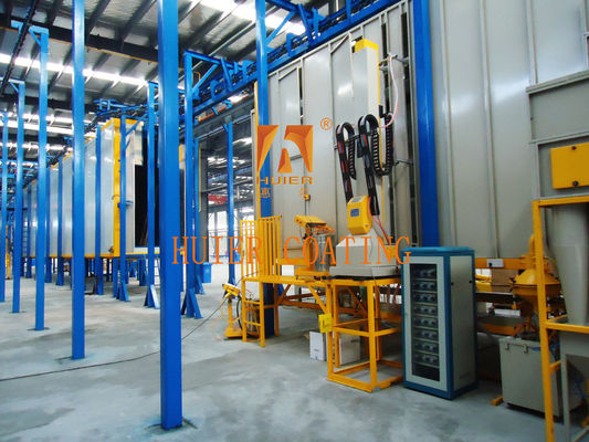 สายเคลือบผงไฟฟ้าสแตตติกอัตโนมัติที่มีความเข้มแข็งของสนามแม่เหล็ก 12000 กาวส์
